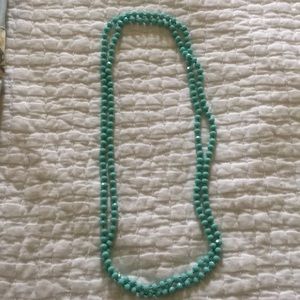 Long turquoise necklace